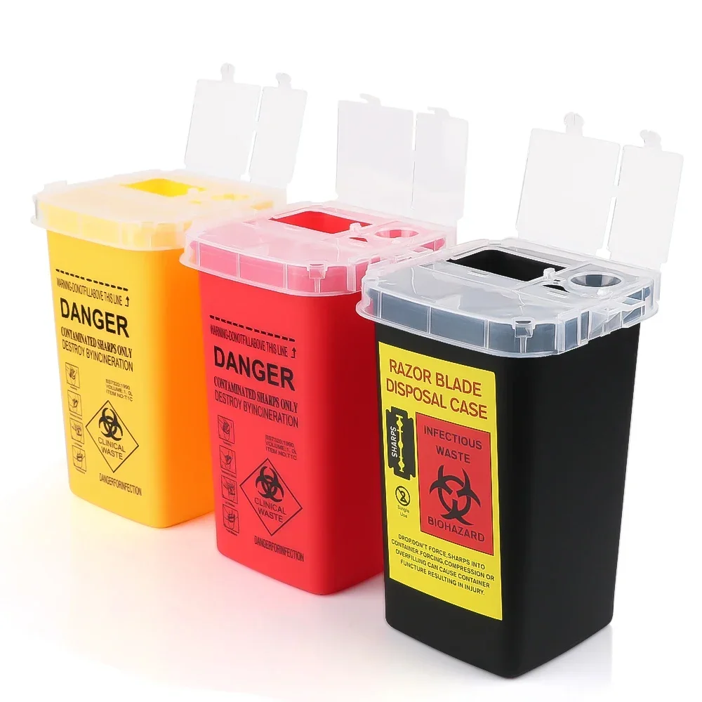 Afbeelding van Veilige 1L Sharps Container voor Tatoeages & Piercings