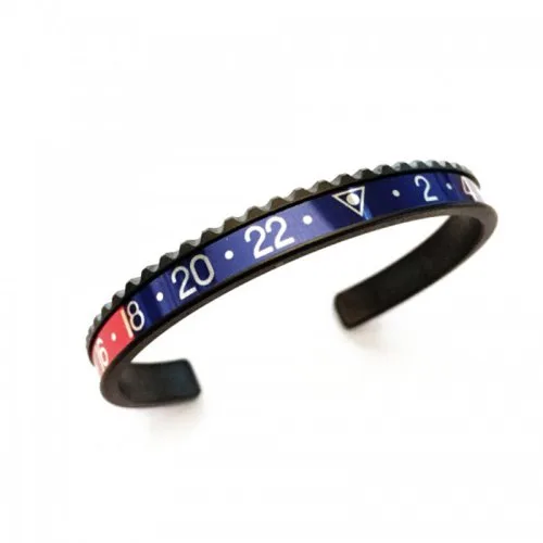Zwart blauw rood