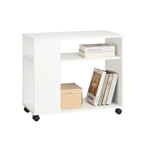 Image de Table d'appoint multifonctionnelle avec roulettes