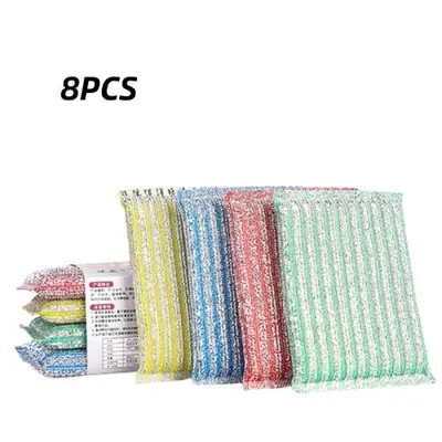 Image de Brosse à Récurer Acier Inoxydable - 8 Pièces