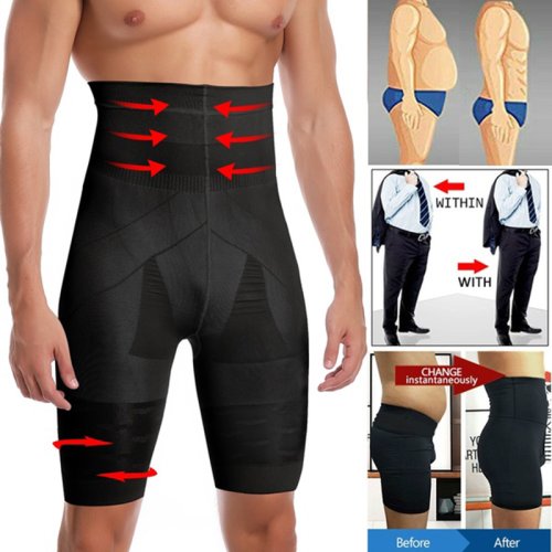 Bild von Männer Body Shaper mit Hochtaillierter Kompressions-Unterwäsche – Bauchtrainer für Abnehmen und Figurformung
