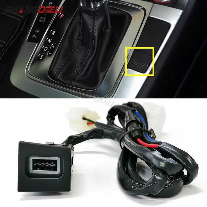 Image de Chargeur Voiture USB QC3.0 Rapide pour VW CC & Magotan B6