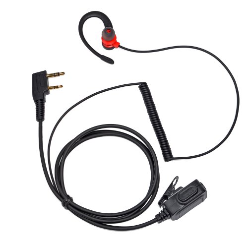 Image de Casque Talkie-Walkie PTT Souple - Compatible Baofeng UV-5R, BF-888S, Kenwood, Retevis
