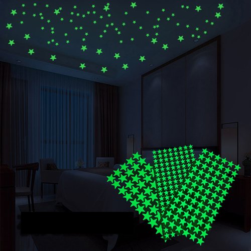 Afbeelding van Glow-in-the-Dark Sterren Stickers voor Kinderkamer