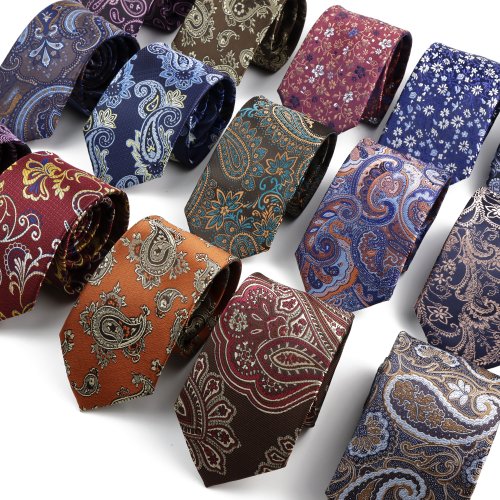 Bild von Elegante Paisley-Krawatte für Herren – Luxus-Design in 6 cm Breite