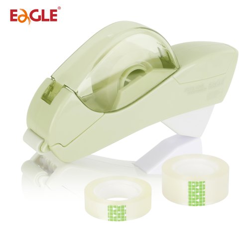 Afbeelding van Eagle automatische tapedispenser, met twee rollen tape, geen batterij nodig, perfect voor handwerk, familiegeschenkverpakkingen