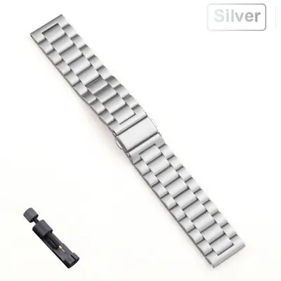 Image de Bracelet en Acier Inoxydable pour Garmin Vivoactive & Forerunner