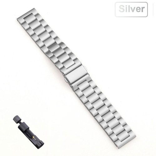 Immagine di 18mm 20mm 22mm cinturino in acciaio inossidabile per Garmin Vivoactive 3 4 4S 5 6 cinturino orologio...