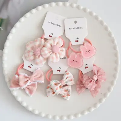 Image de Pinces à Cheveux Élastiques pour Filles - Lot de 10
