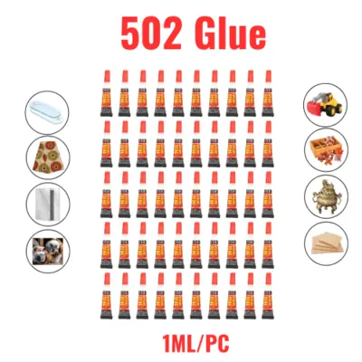 Image de Colle 502 Ultra Liquide - Adhésion Rapide & Forte - Lot de 10