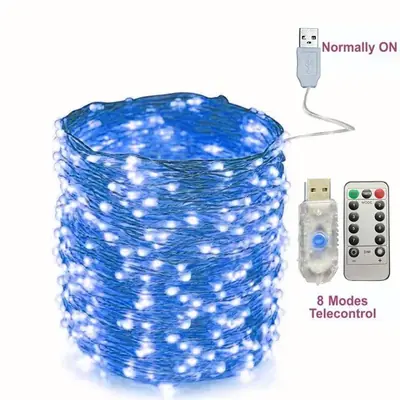 Image de Guirlande LED USB Télécommandée - 8 Modes Lumineux