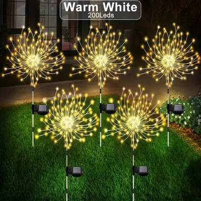 Image de Feux d'Artifice Solaire Extérieur - Éclairage de Fête
