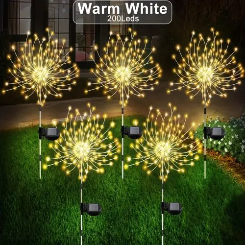 Image de Feux d'Artifice Solaire Extérieur - Éclairage de Fête