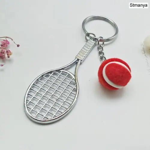 Image de Porte-clés Raquette de Tennis Mignon - Mini Pendentif Sport