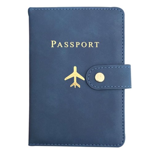 Imagen de Estuche para pasaporte con patrón de cuero Vintage, soporte para pasaporte para mujer y hombre, orga...
