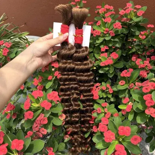 Image de Cheveux Humains Bouclés 22-24 Pouces - Extensions Boho Tresses