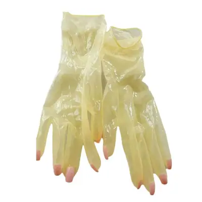 Image de Gants Latex Transparent Brillant Ultra Minces pour Cosplay & Kigurumi