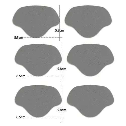 6Pcs-gris foncé