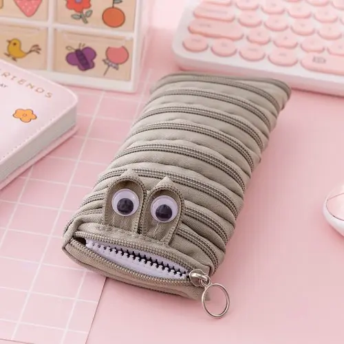 Image de Trousse à Crayons Papillon Mignon avec Fermeture Éclair