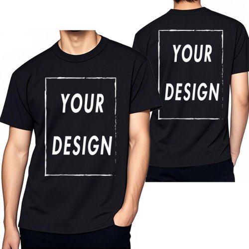 T-Shirt da Uomo in Cotone Personalizzabile con Messaggio Stampato - Taglie Grandi 4XL e 5XL, Stile Moderno e Comfortevole