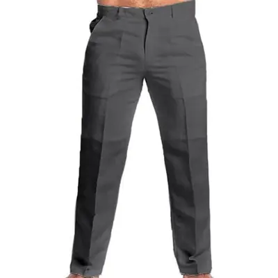 Image de Pantalon Lin Homme Blanc Gris - Taille 3XL