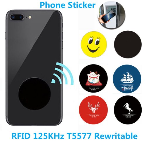 Image of Rewritable RFID 125kHz T5577 Sticker Tag – Anti-Metal Interference, Writable Key Fob for Access Control & Security Systems