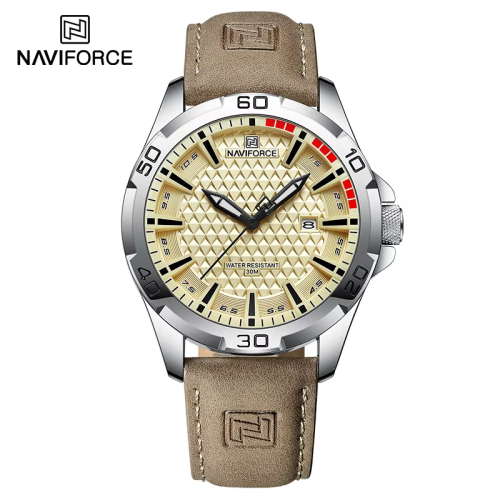 Imagen de NAVIFORCE, reloj de pulsera deportivo informal para hombre con calendario de cuarzo militar para hom...