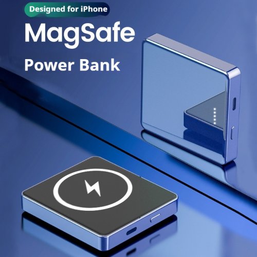 Ultra-cienka magnetyczna power bank 10000mAh z MagSafe dla iPhone 15, 16 – bezprzewodowe ładowanie 20W w eleganckim designie
