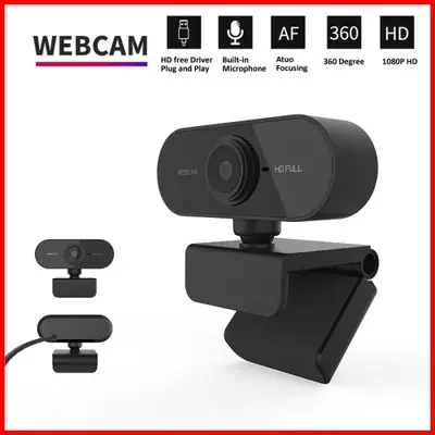 Image de Webcam HD 1080p USB avec Micro - Idéale pour les Appels Vidéo