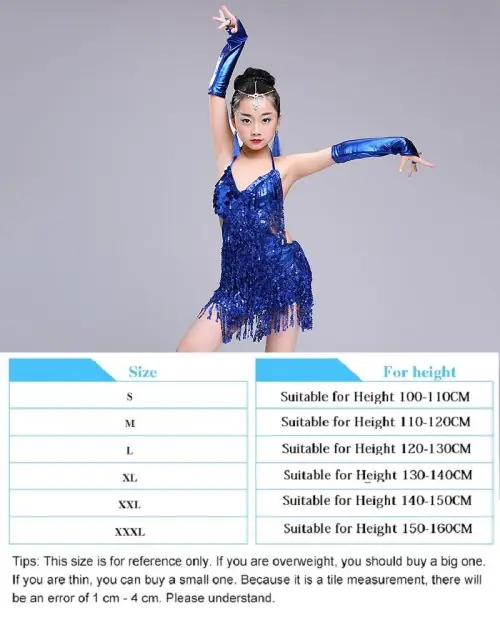 Image de Robe de Danse Latine Enfant - Élégante & Brillante