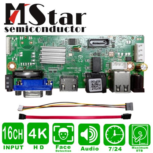 Bild von 4K 16-Kanal NVR-Board mit P2P & ONVIF – Hochleistungs-Sicherheitslösung