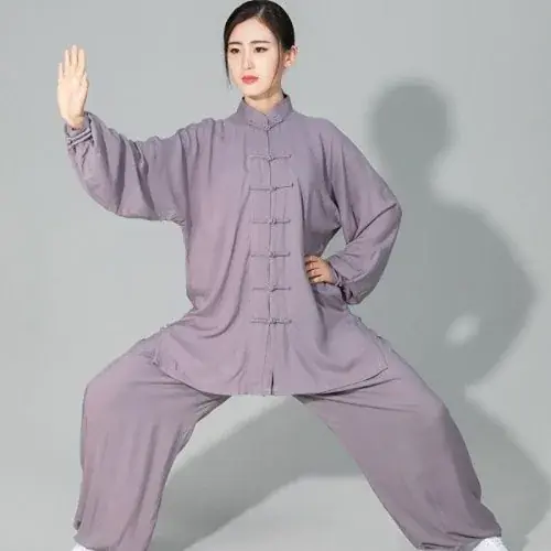 Image de Uniforme Tai Chi en Coton - Style Traditionnel Chinois