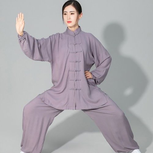 Afbeelding van Chinese Tai Chi Uniform Katoen Wushu Kung Fu Kleding Kinderen Volwassenen Vechtsporten Wing Chun Pak Taichi Prestaties Tang Pak Taiji