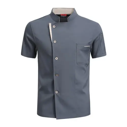 Image de Veste de Cuisinier Été - Uniforme Professionnel Chef Cuisine