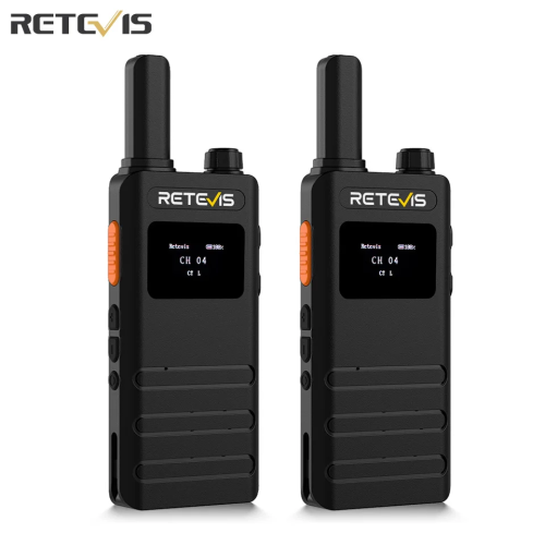 Image of Retevis B63S 3rd Gen RT622 Walkie Talkie – 2-Pack with LCD Screen, Ultra-Thin Design, License-Free Type-C Charging for Outdoor Camping and Hiking Adventures