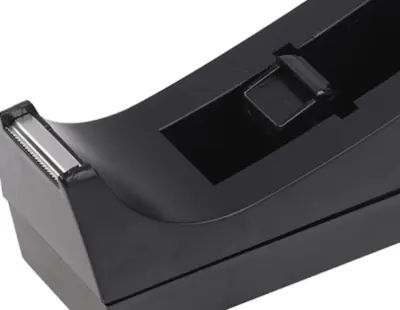 Image de Distributeur de Ruban Adhésif Mini Noir - Pratique & Antidérapant