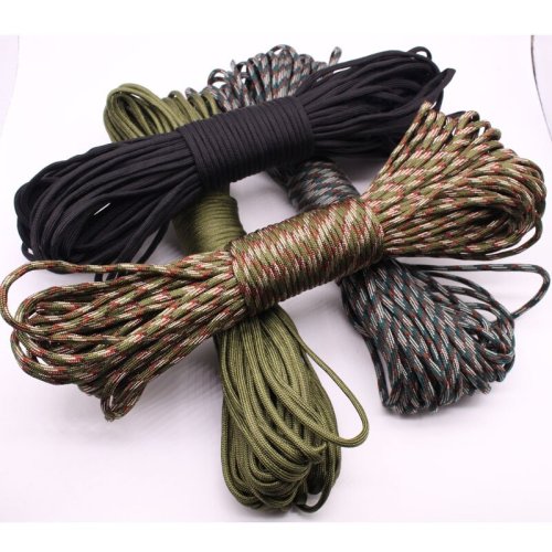 Zdjęcie 30M Paracord Outdoor Camping, Smycz survivalowa, Lina spadochronowa, Akcesoria do namiotów spacerowych