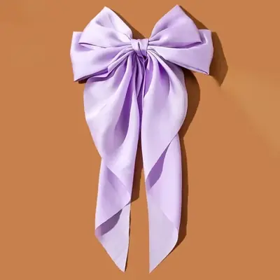 Pince à Cheveux Nœud en Satin RaviMour – Barrette à l'Unité ou en Lot