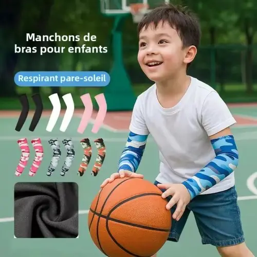 Image de Manchons de Bras UV pour Enfants - Protection Solaire Élastique
