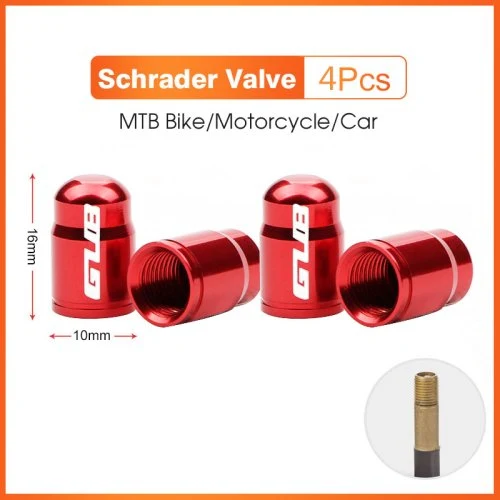 4pcs Rot-Schrader