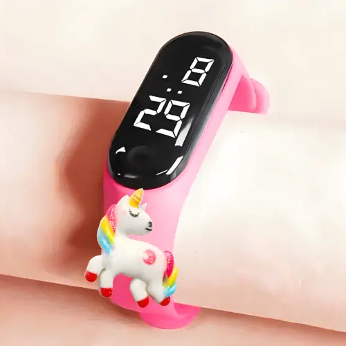 Image de Montre Enfant Dinosaure & Licorne - Étanche & LED