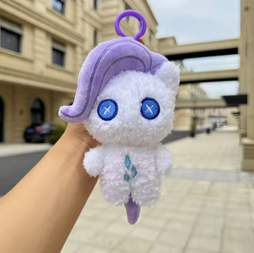 Immagine di Kawaii My Little Pony Peluche Zaino Portachiavi con ciondolo Twilight Sparkle Fluttershy Pinkie Pie Borsa carina Decorazione Giocattolo Regalo