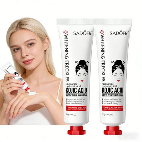 Zdjęcie SADOER Krem do rąk z kwasem kojowym Nawilżający Odżywczy Rozjaśniający Nawilżający Krem do rąk Uroda Ręce Produkty do pielęgnacji skóry