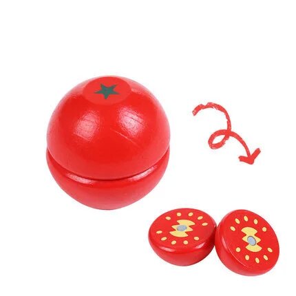 Bild von Holzspielzeug mit Magnet-Schneidefunktion – Obst, Gemüse und Lebensmittel für Kinderküche, Rollenspiel und pädagogisches Lernen