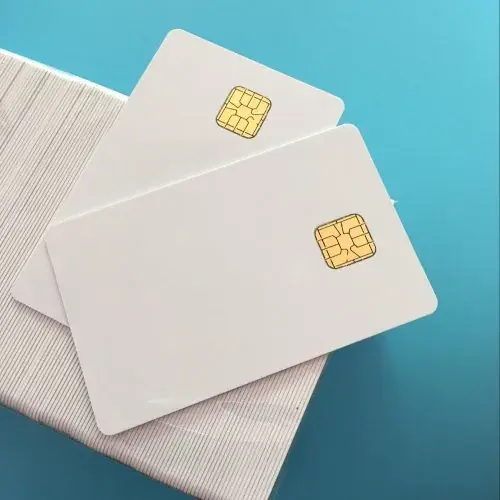Image de Carte à Puce Contact IC Blanche 30mil - Pack de 10