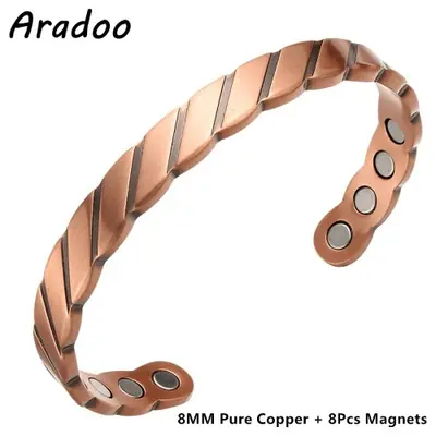 Image de Bracelet Magnétique en Cuivre - Arbre de Vie