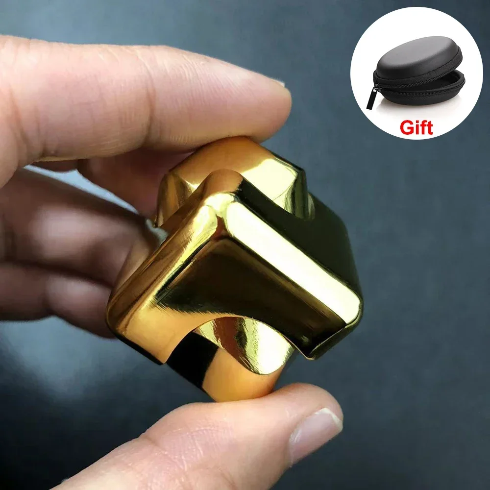 Immagine di Cubo in lega Spinner Giroscopio con punta delle dita Agitarsi Giocattoli antistress Ufficio per adul...