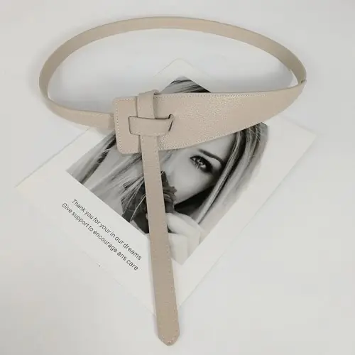 Image de Ceinture de Style Élégante pour Femme - Nœud en Cuir PU Souple