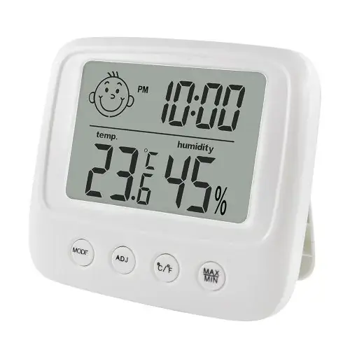 Image de Thermomètre Hygromètre Numérique LCD - Mesure Température & Humidité Intérieure