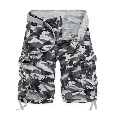 Image de Cargo Shorts Camouflage Homme - Style Militaire Été 2025
